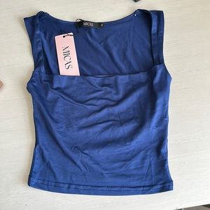 Micas sqare neck cami size XS blue NWT